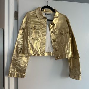 Moschino gold Denim jacket